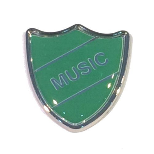 MUSIC shield badge